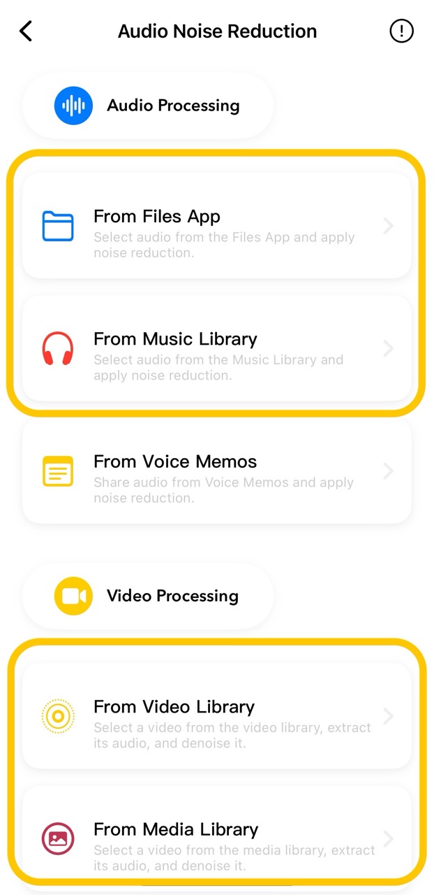 YourTools-Choose a audio or video
