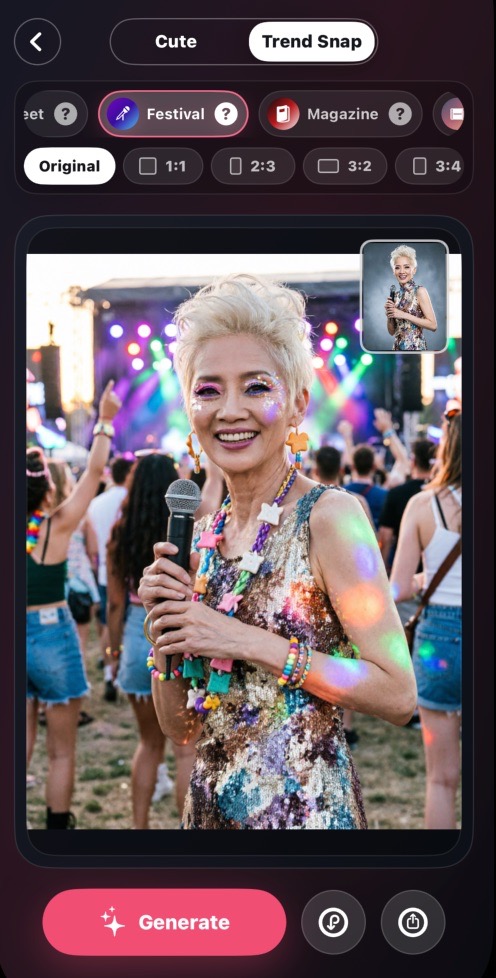 Trend Shot Style AI portrait example 2