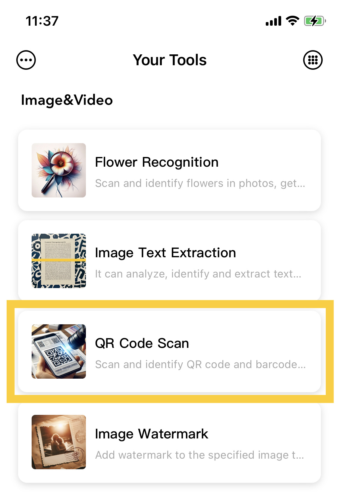YourTools-QR Code And Bar Code Scan Entrance
