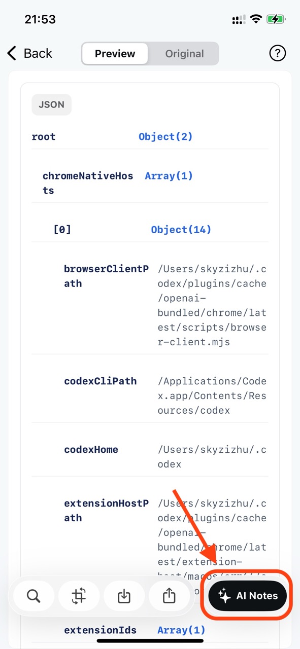AI organization summarizing file content and extracting key points
