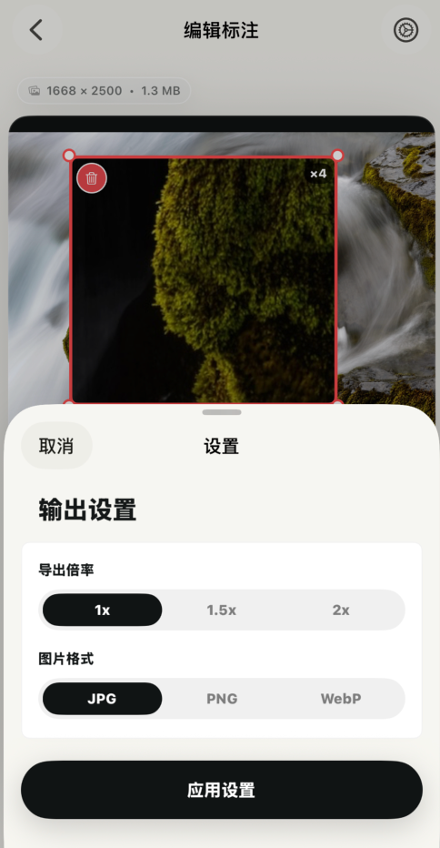 你的工具-设置图片智能标注导出倍率和格式